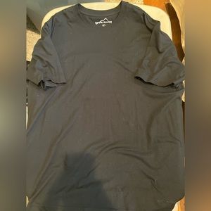 Eddie Bauer Solid Black Shirt Size XL
